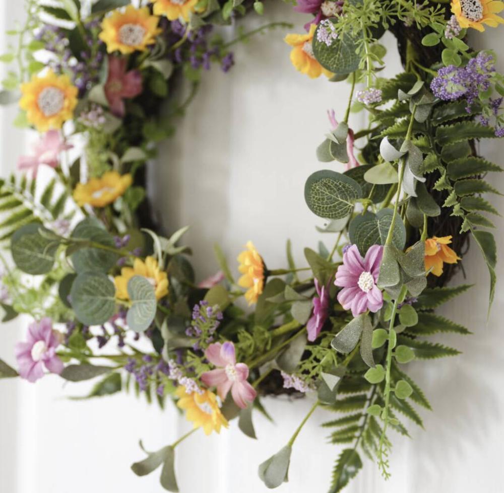 Spring Floral Faux Flower Wreath | Floral wreaths Floral wreaths Floral wreaths