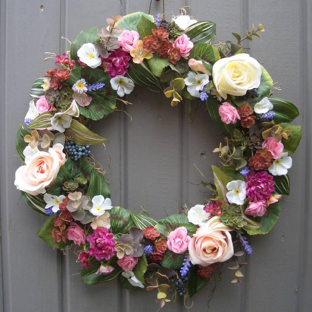 Summer Wedding Rosey Posy Decorative Wreath | Floral wreaths Floral wreaths Floral wreaths