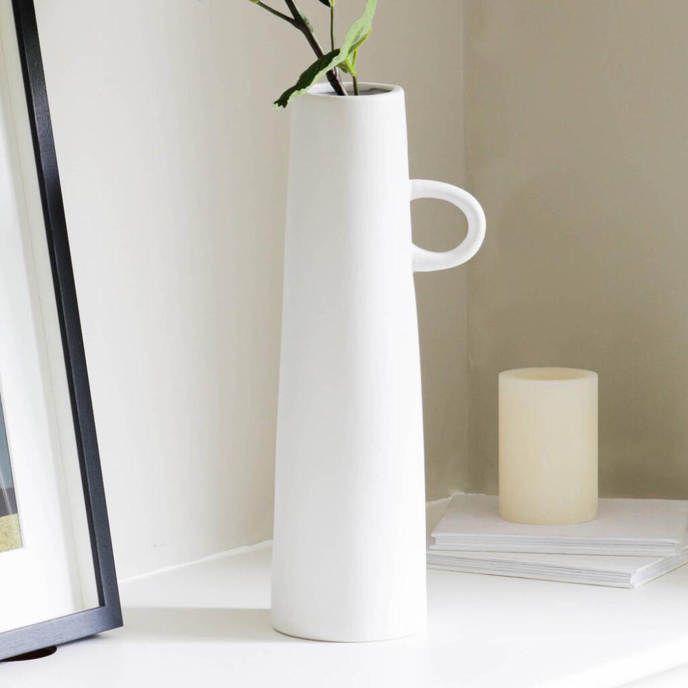 Tall White Vase | Vases Home Accessories Vases