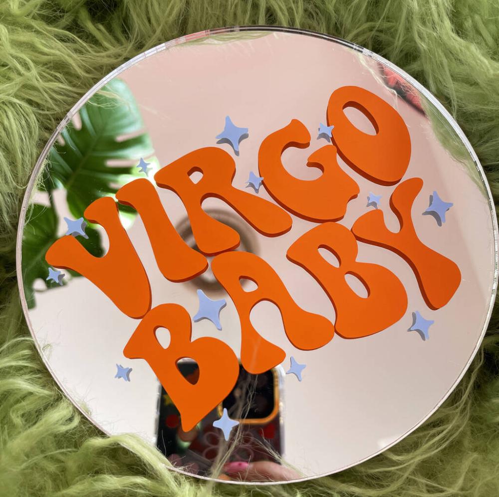 Virgo Baby Star Sign Mirror | Mirrors Home Accessories Mirrors