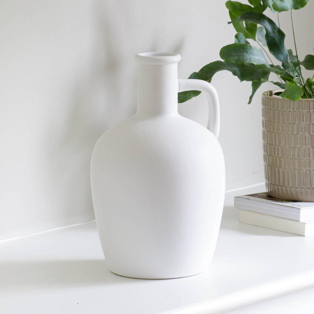 White Jug Vase | Vases Home Accessories Vases