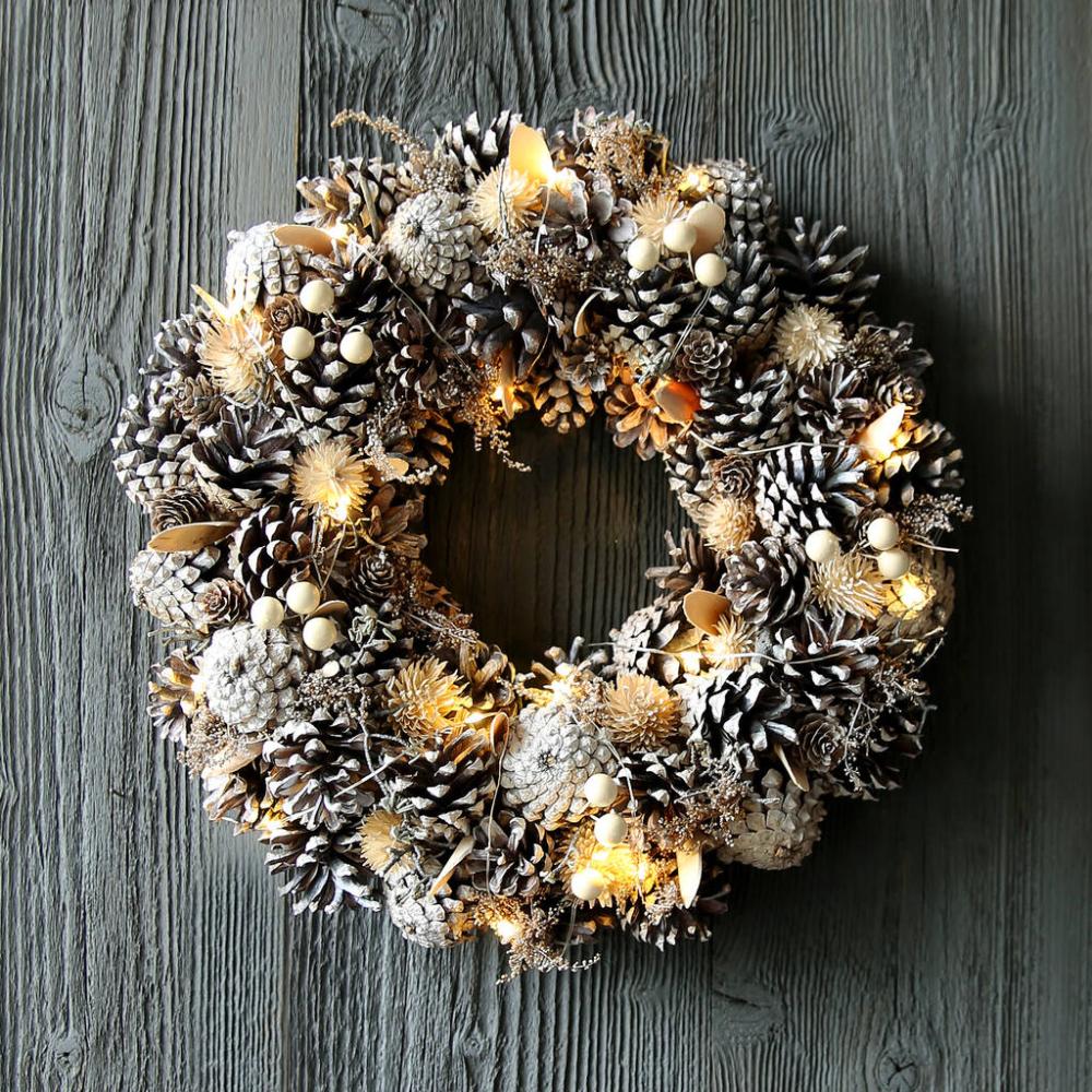 Woodland Flowers And Berries LED Wreath | Floral wreaths Floral wreaths Floral wreaths