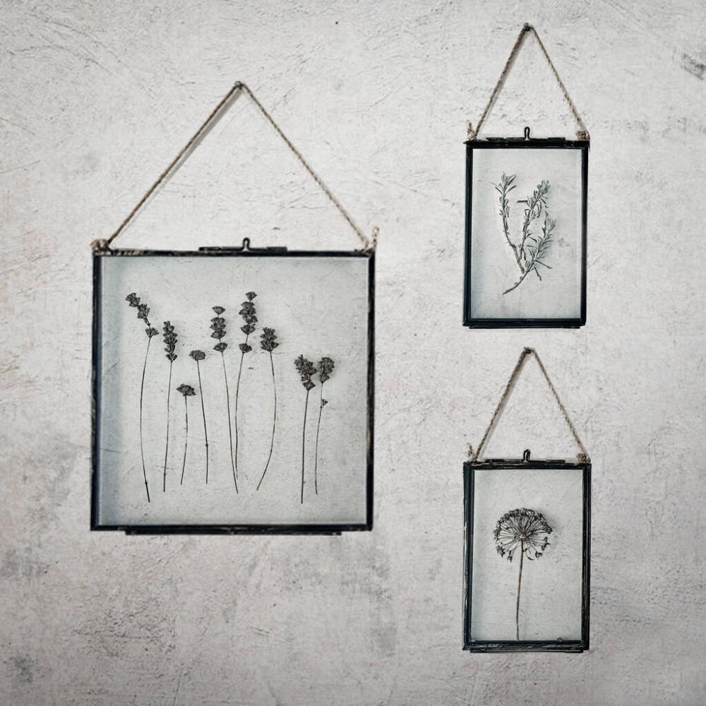 Set Of Three Pressed Flower Frames Lavender And Allium | Dried flowers Dried flowers Dried flowers