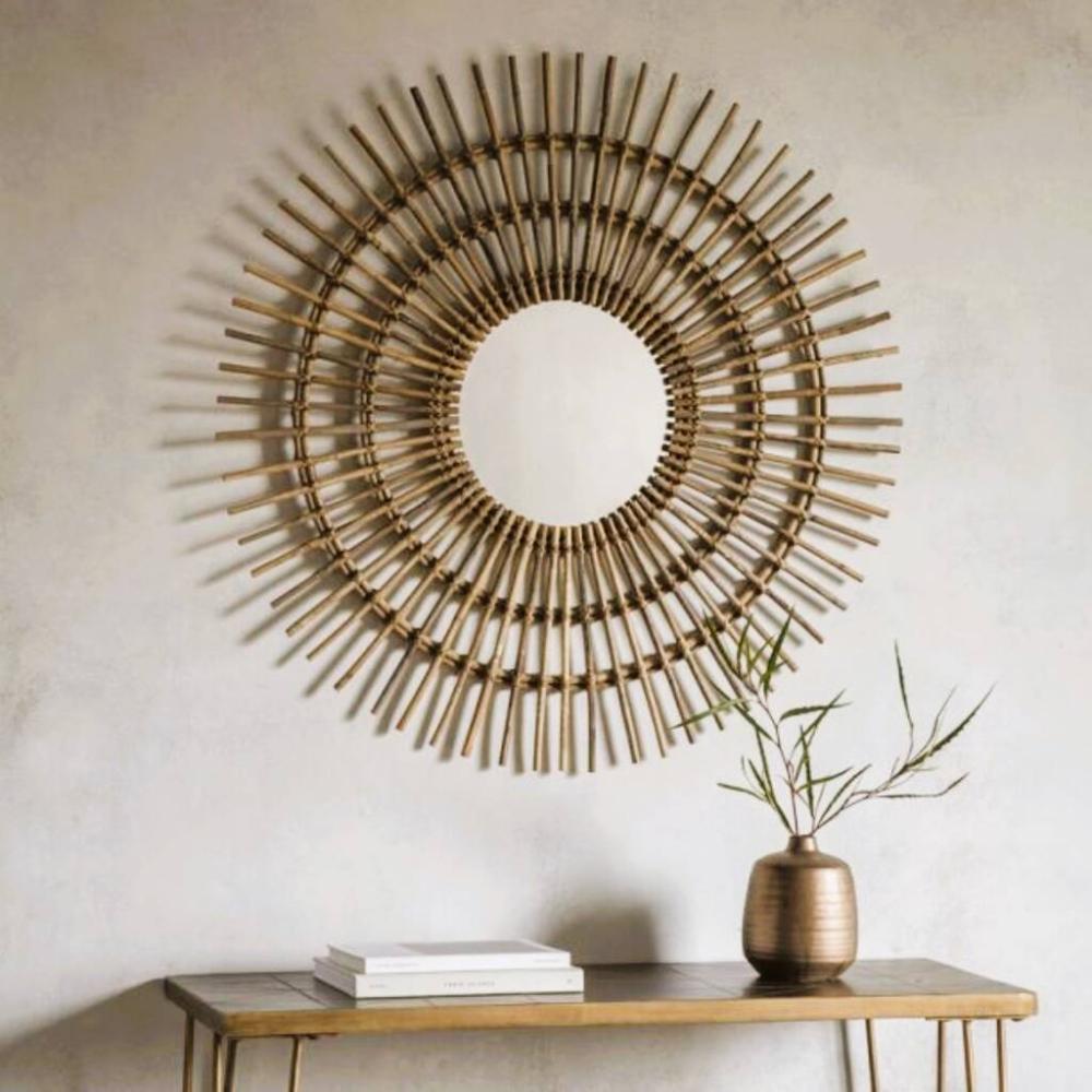 Bamboo Sunburst Wall Mirror | Mirrors Home Accessories Mirrors