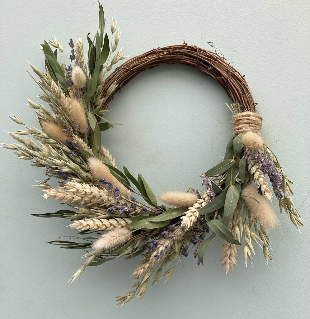 Dried Flower Eucalyptus And Lavender Wreath | Dried flowers Dried flowers Dried flowers