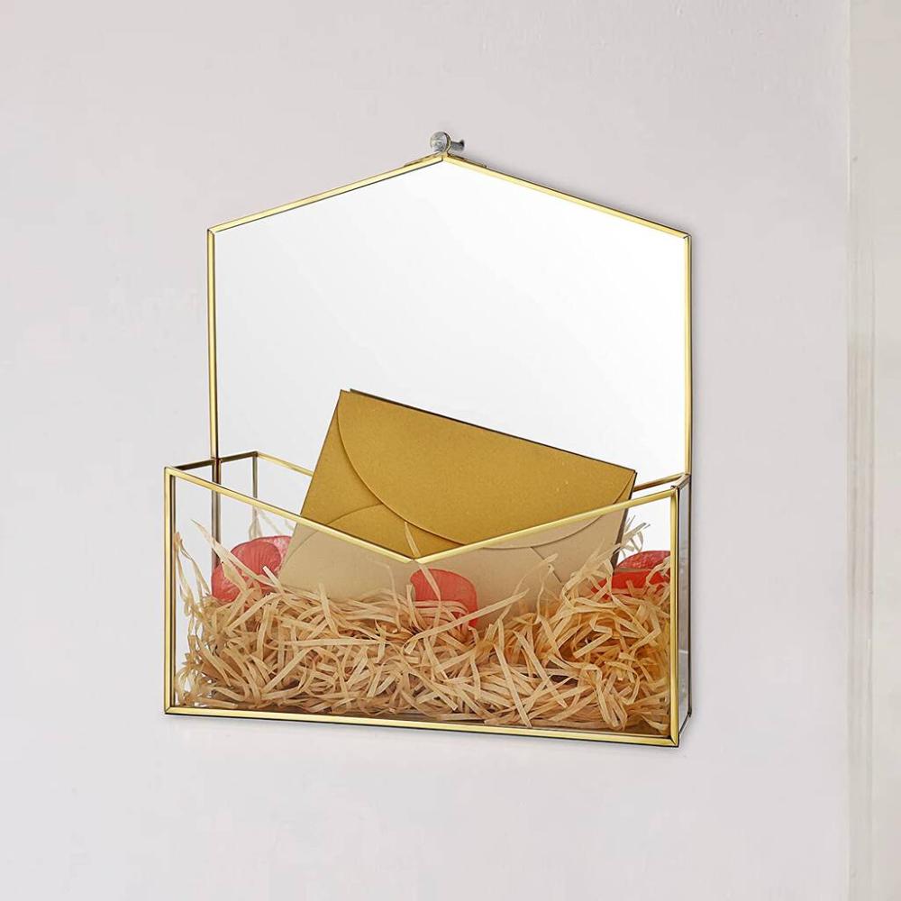 Gold Glass Wall Mounted Hanging Makeup Mirror | Mirrors Home Accessories Mirrors