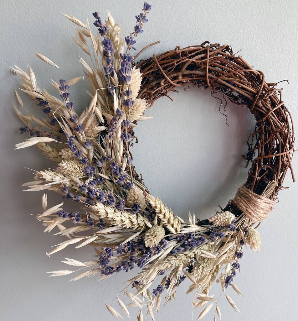 Small Dried Flower Lavender Wreath | Floral wreaths Floral wreaths Floral wreaths