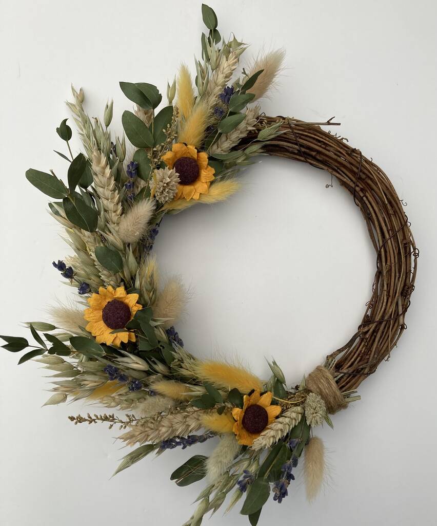 Small Dried Flower Sunflower Wreath | Floral wreaths Floral wreaths Floral wreaths