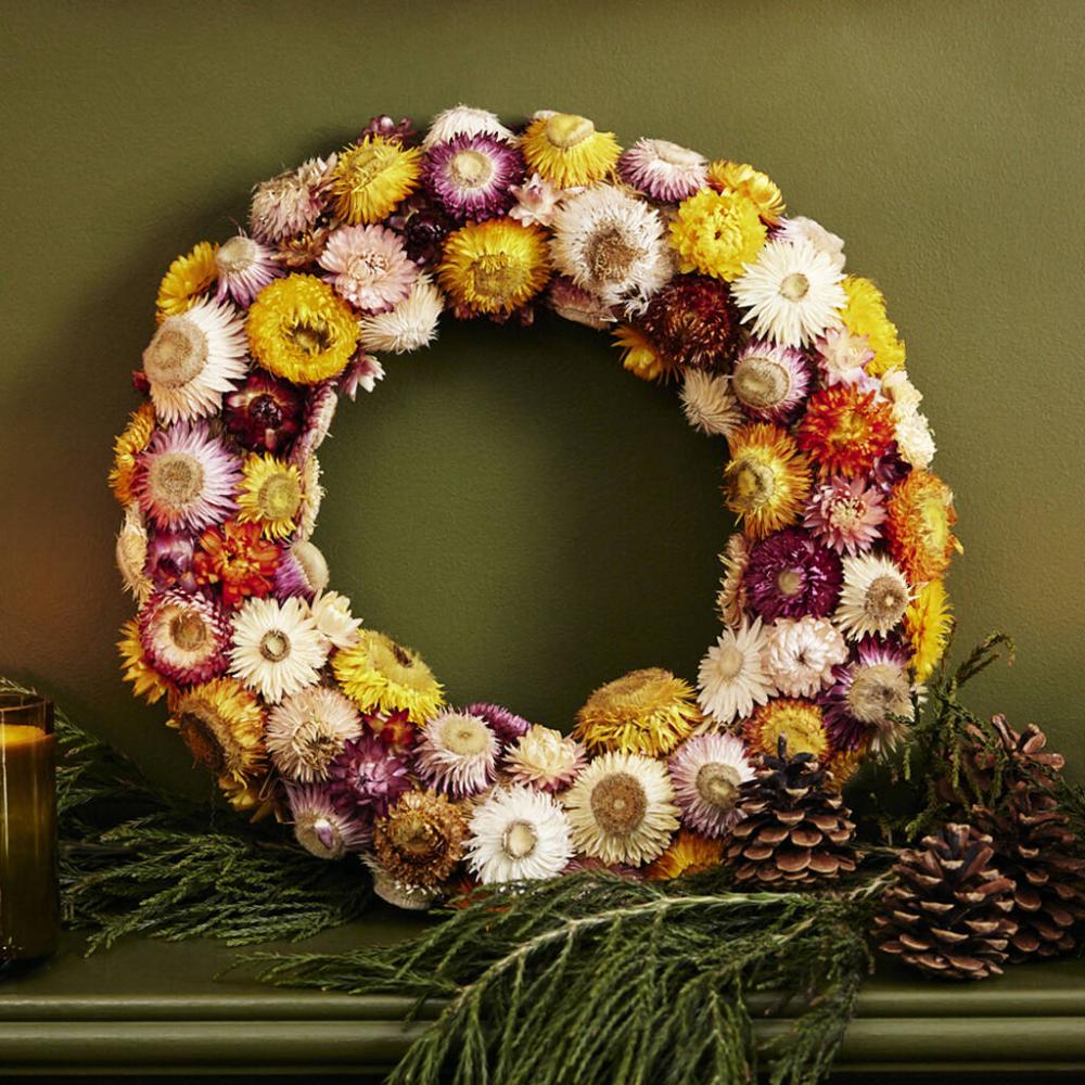 Dried Helichrysum Wreath | Floral wreaths Floral wreaths Floral wreaths